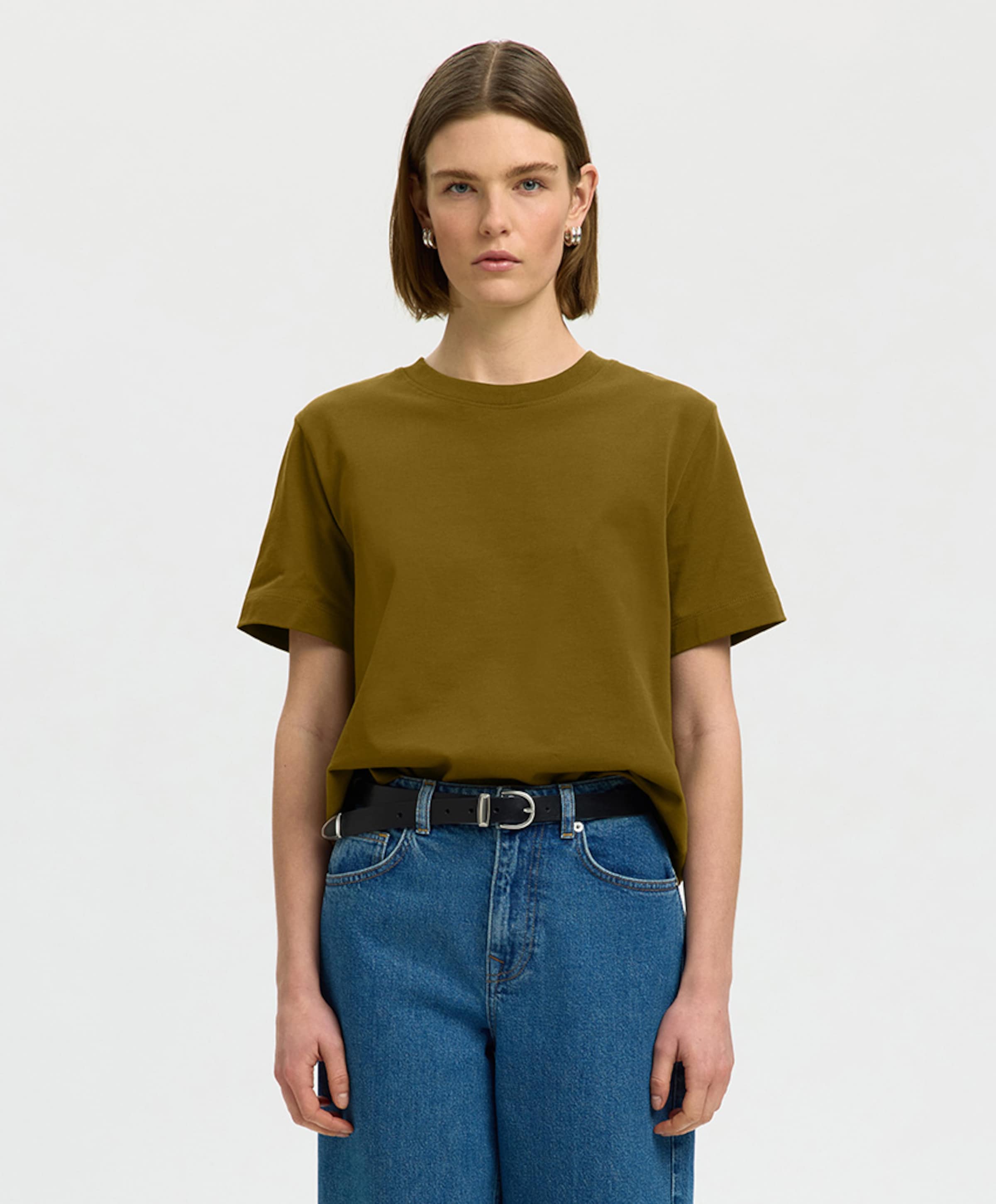 Selected Dames T-shirt groen