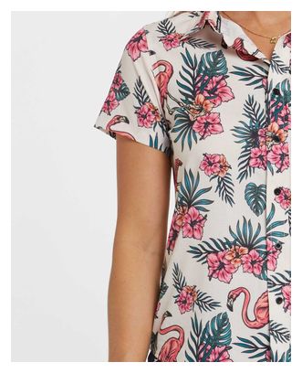 Chemise Femme Dharco Tech Party Blanc/Multicolor