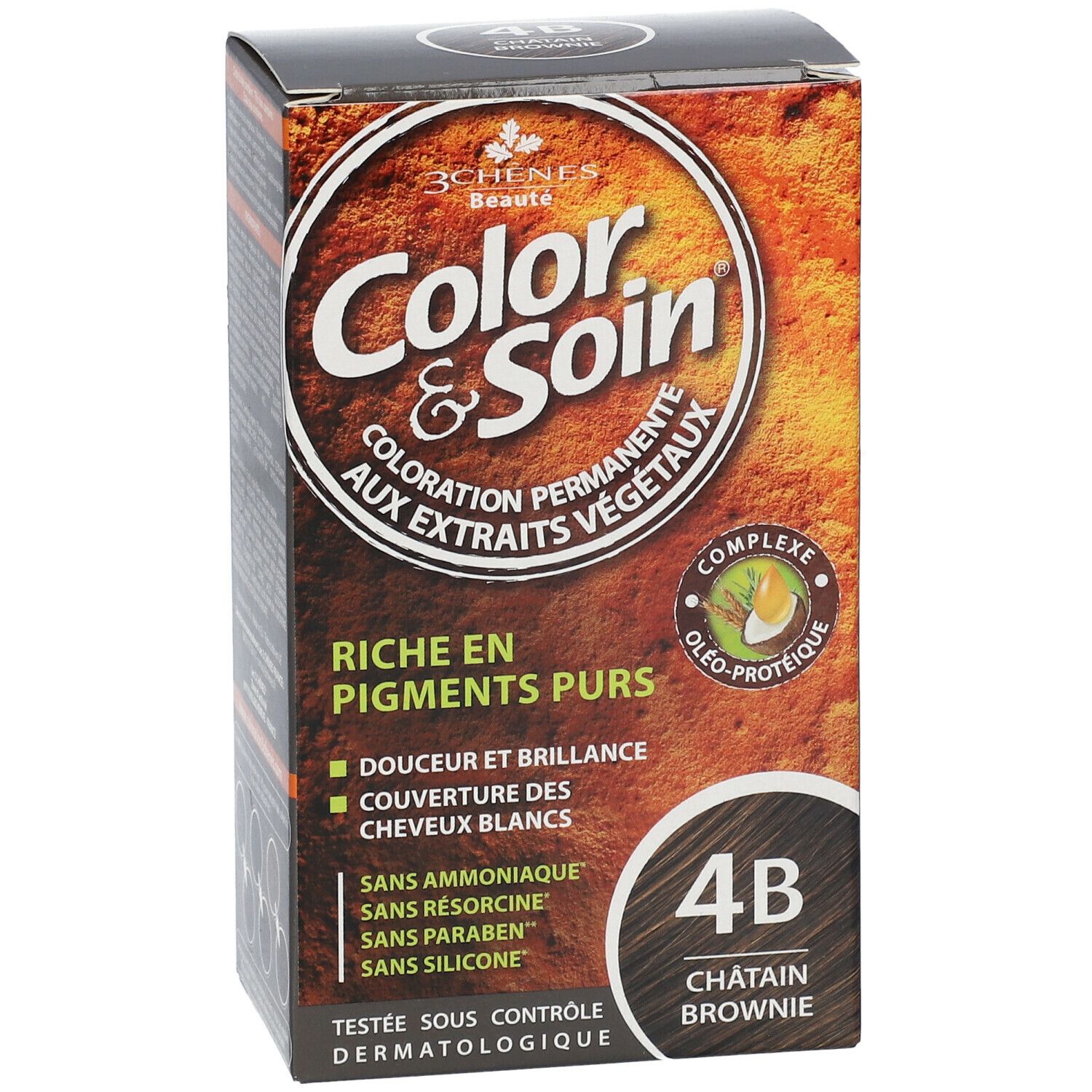 Les 3 Chênes® Farbe & Pflege® 4B Kastanienbraun