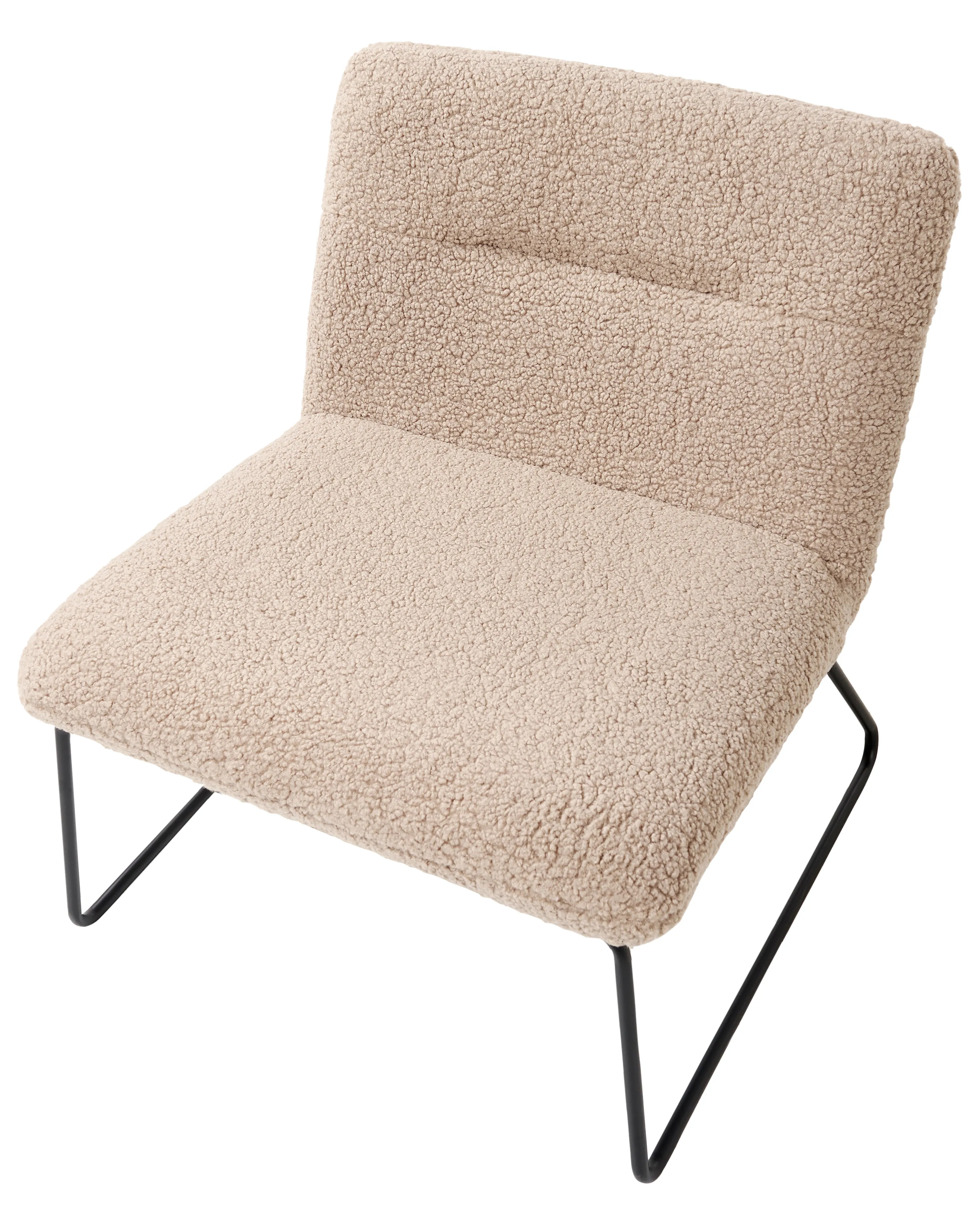 Fauteuil COTULLA Bouclé Beige