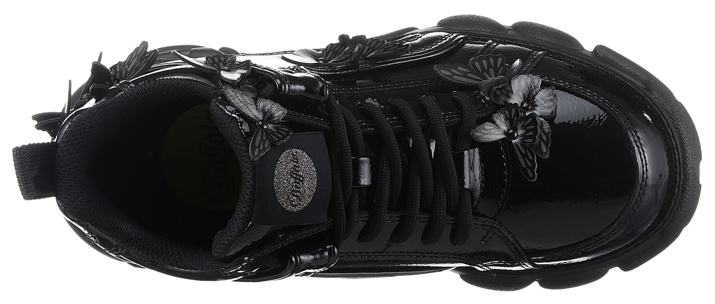 Buffalo Plateausneaker »CORIN BUTTERFLIES«  , Freizeitschuh, Halbschuh, Schnürschuh, Streetwear, vegan