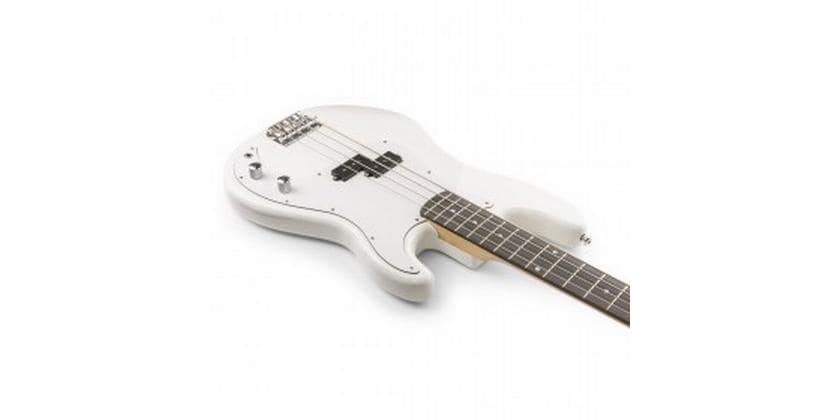 MAX E-Bass GigKit Weiss Bass Gitarrenset