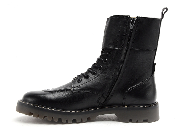 Kickers boots bottine plates femme deckranger noir