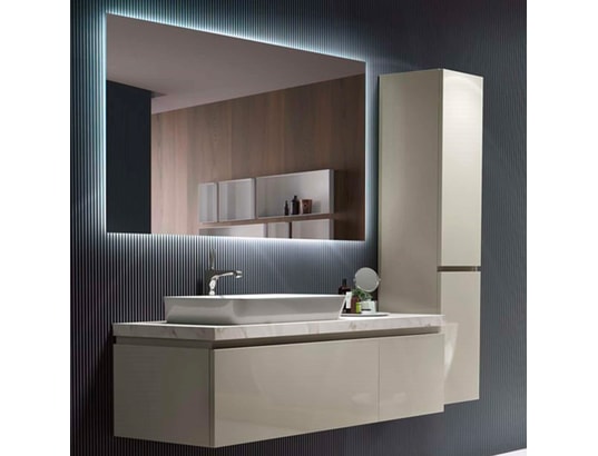 CRISTALED - Miroir de salle de bains lumineux éclairage intégré led rétr...