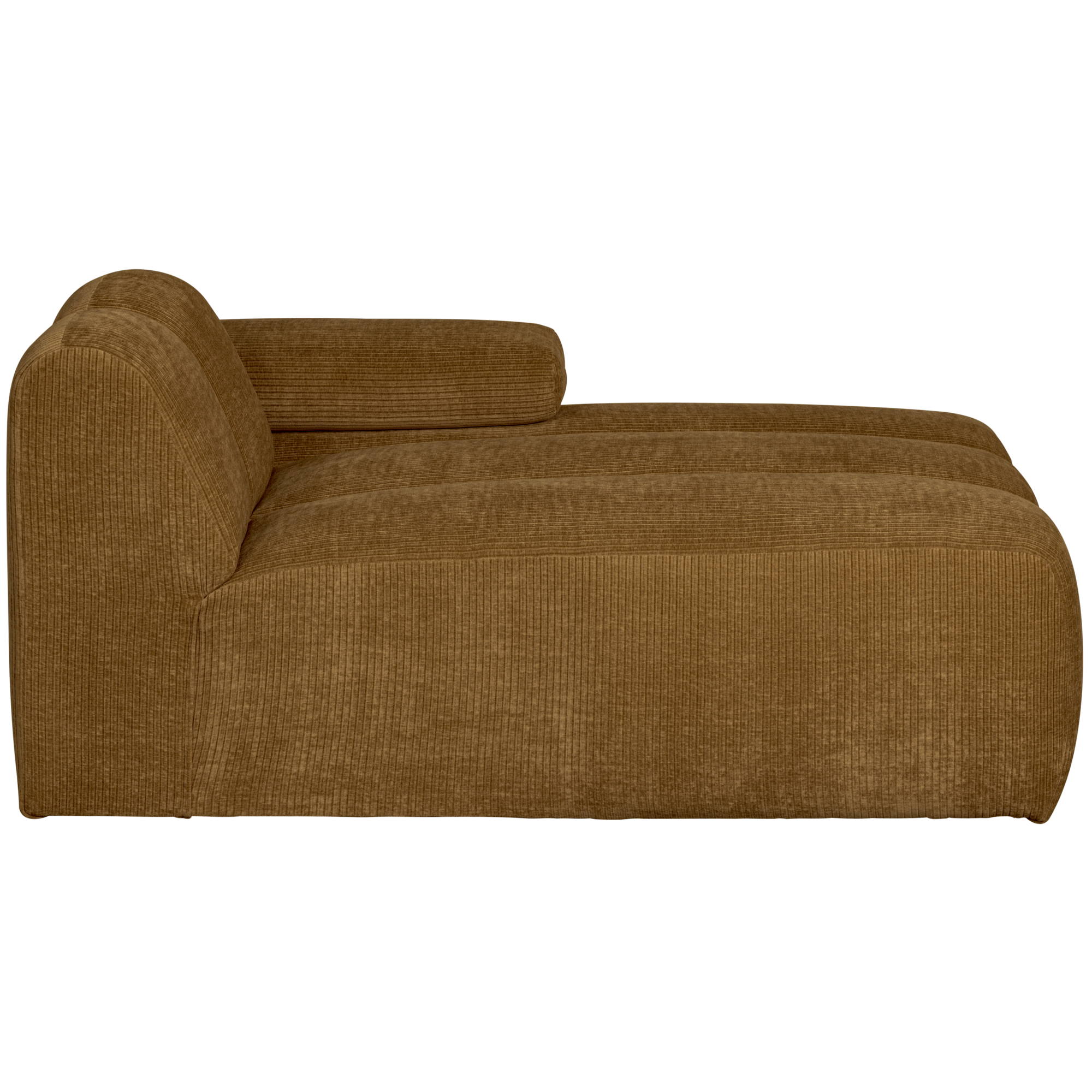 Chaise Longue Mojo Element Mojo Chaise Longue Element Rechts - Geweven Ribstof - Honinggeel