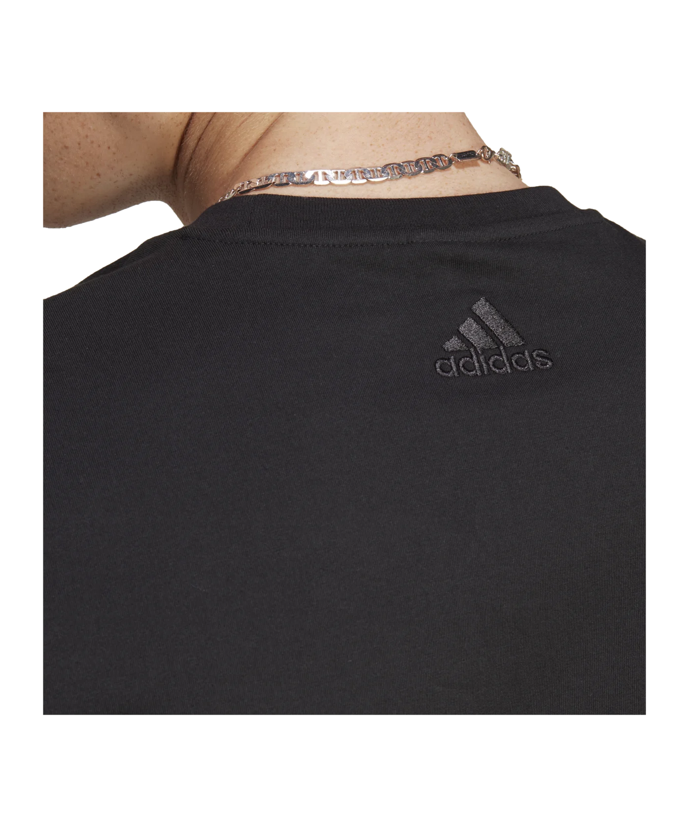 adidas Essentials Single Jersey Big Logo Tee Black