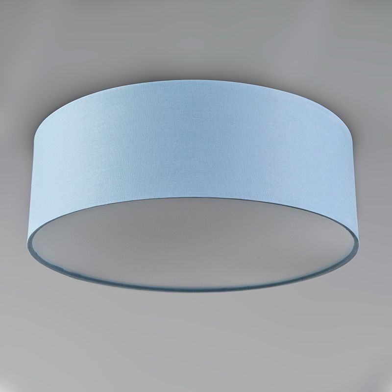 Plafondlamp blauw 30 cm incl. LED - Drum LED