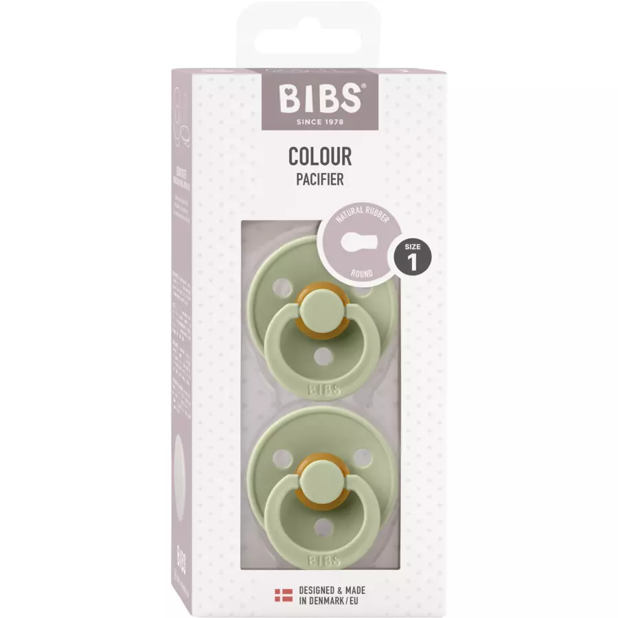 BIBS® Schnuller Colour Sage & Sage 0-6 Monate, 2 Stk.