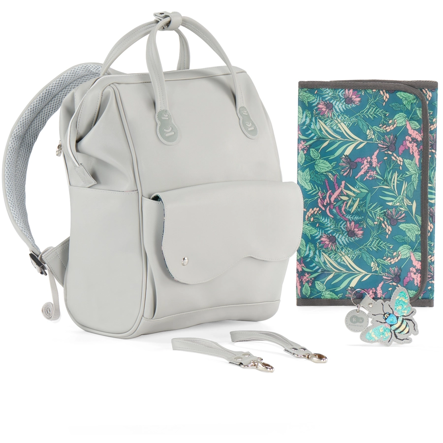 Kinderkraft Wickelrucksack TREASUREPACK graunature vibes
