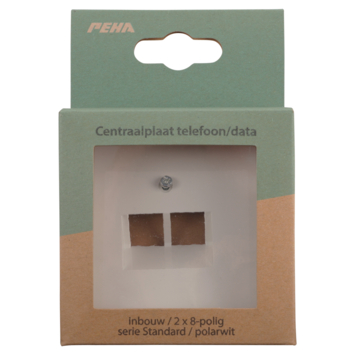 Peha Standard Centraalplaat UTP Wit