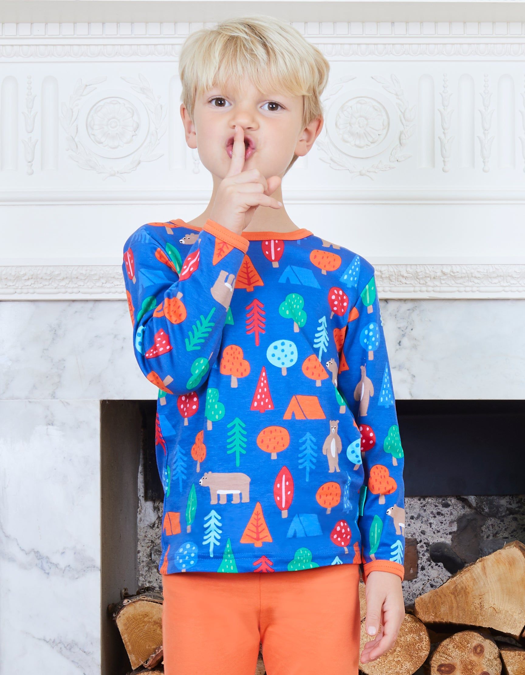 Toby Tiger Langarmshirt mit Bären Print