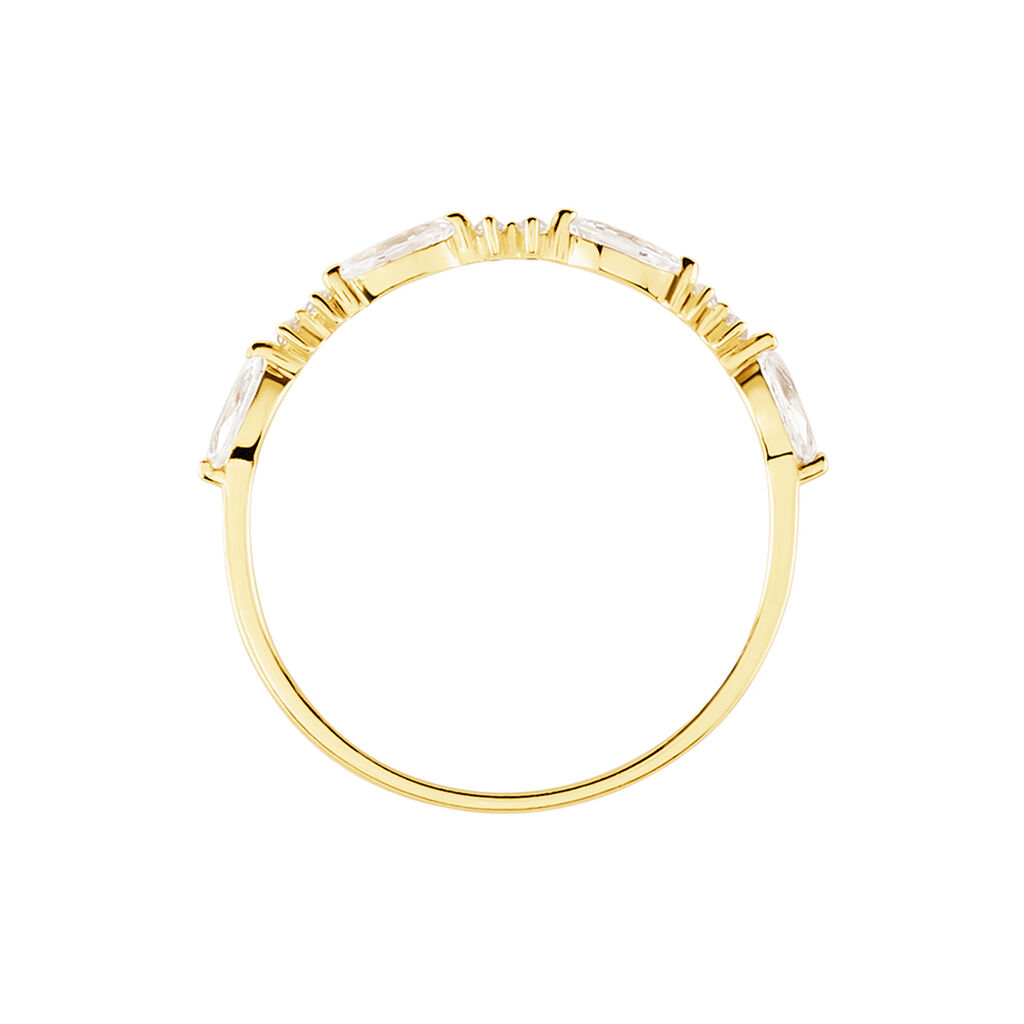 Bague Tiara Or Jaune Oxyde De Zirconium