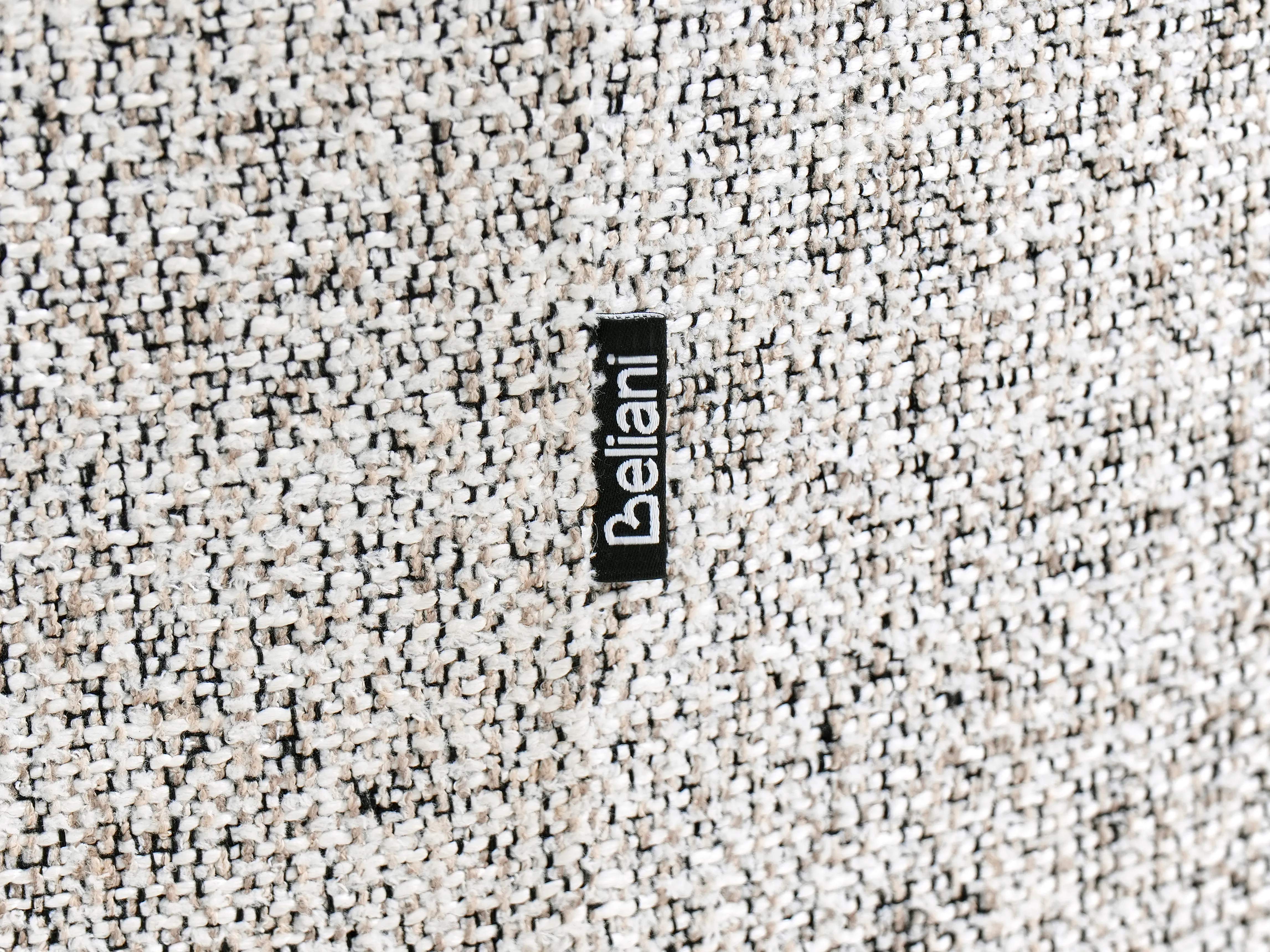 Bank 3-zits ROSET Stof Lichtbeige