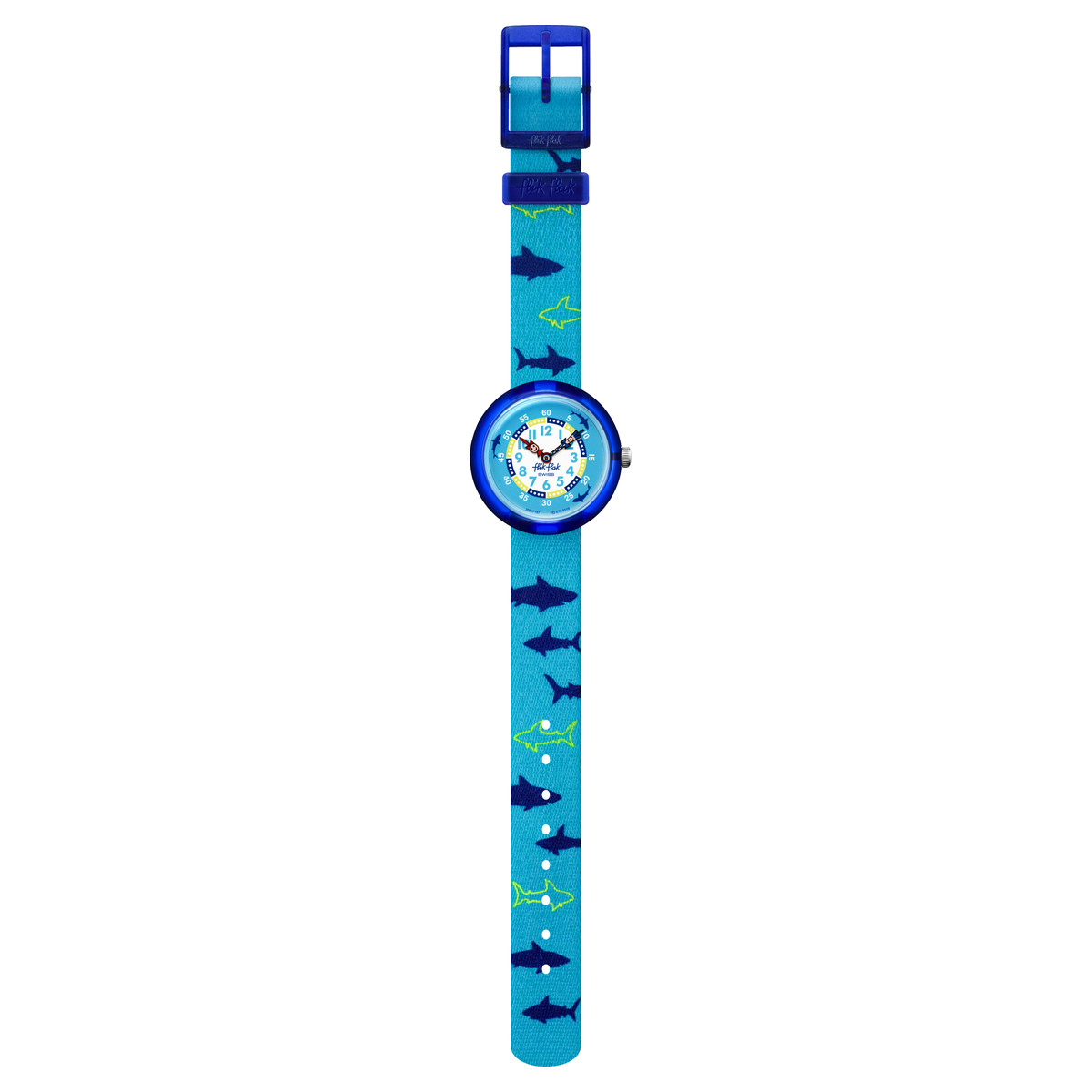 Montre Flik Flak enfant plastique textile bleu