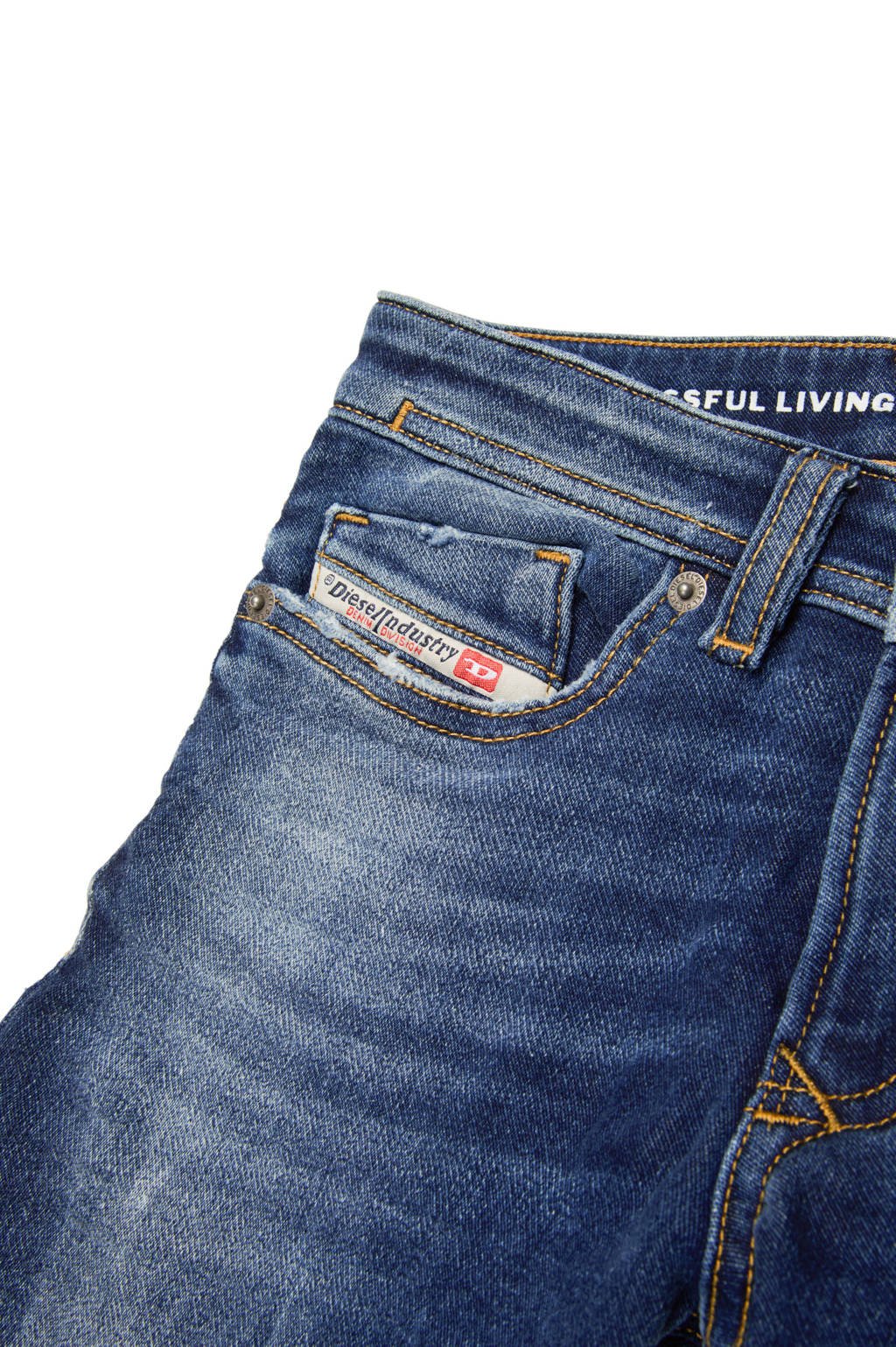 Diesel regular fit jeans medium blue denim
