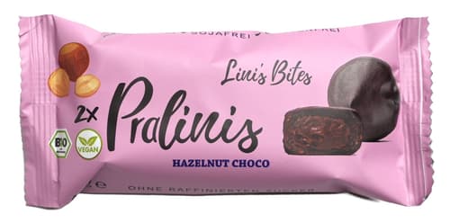 Lini’s Bites BIO Hazelnut Choco Nougat Pralinis glutenfrei