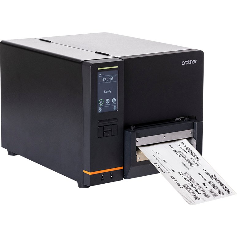 Brother TJ6421TN imprimante pour étiquettes Thermique direct/Transfert thermique Couleur 203 x 300 DPI 304,8 mm/sec Avec fil Ethernet/LAN Wifi Bluetooth