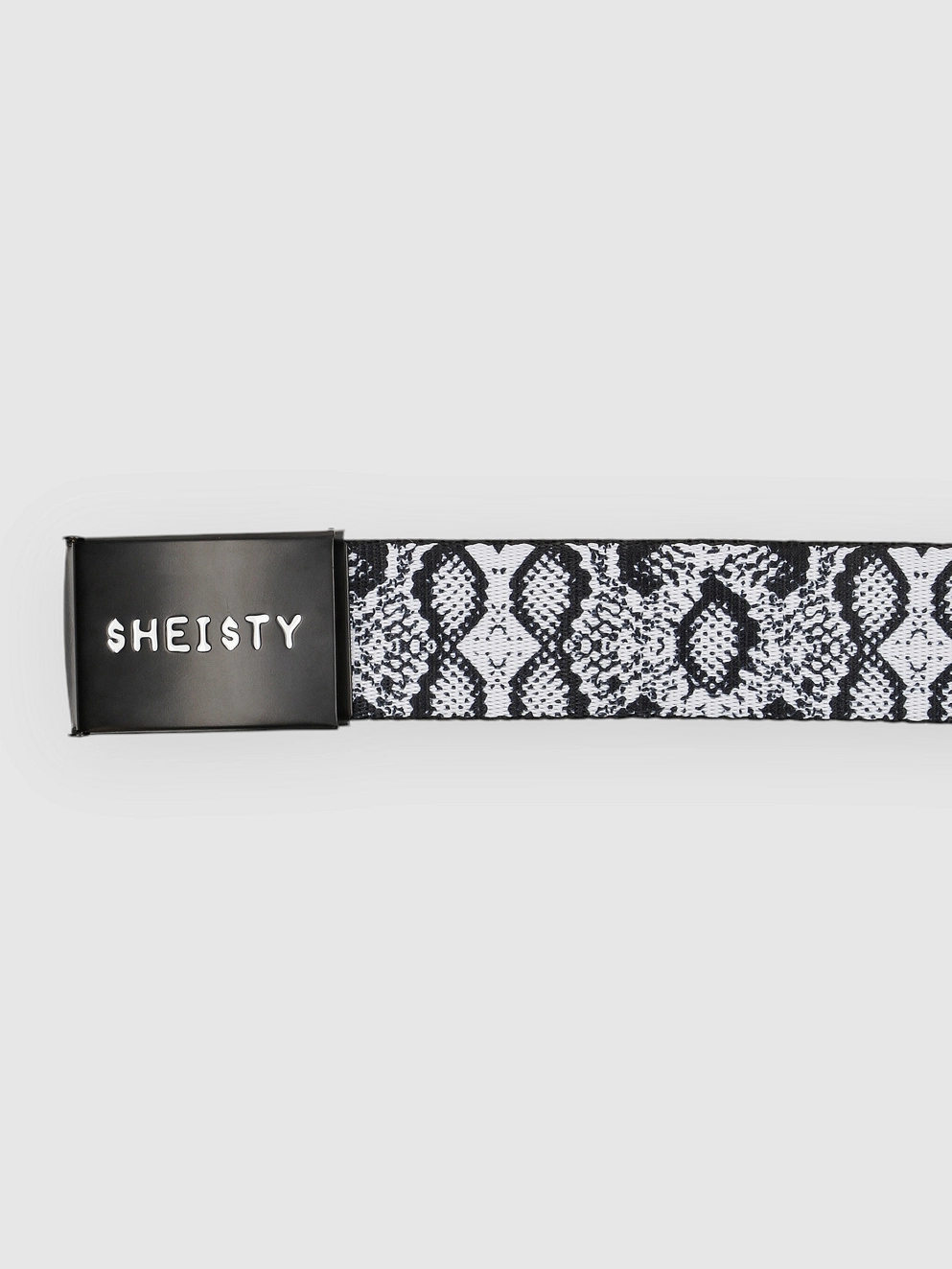 Sheisty Snakeskin Belt white snake