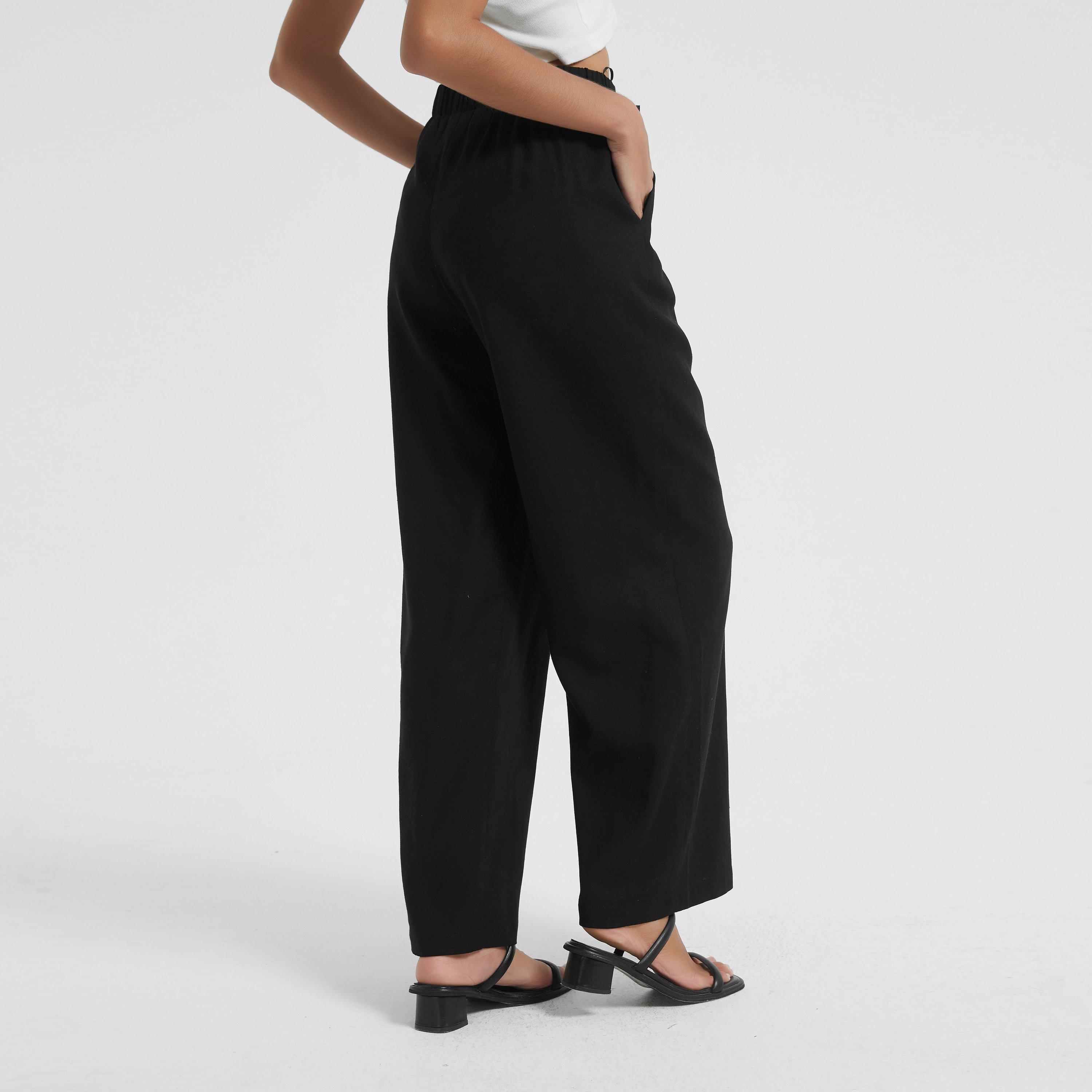Be You Ladies Linen Wide Leg Trousers