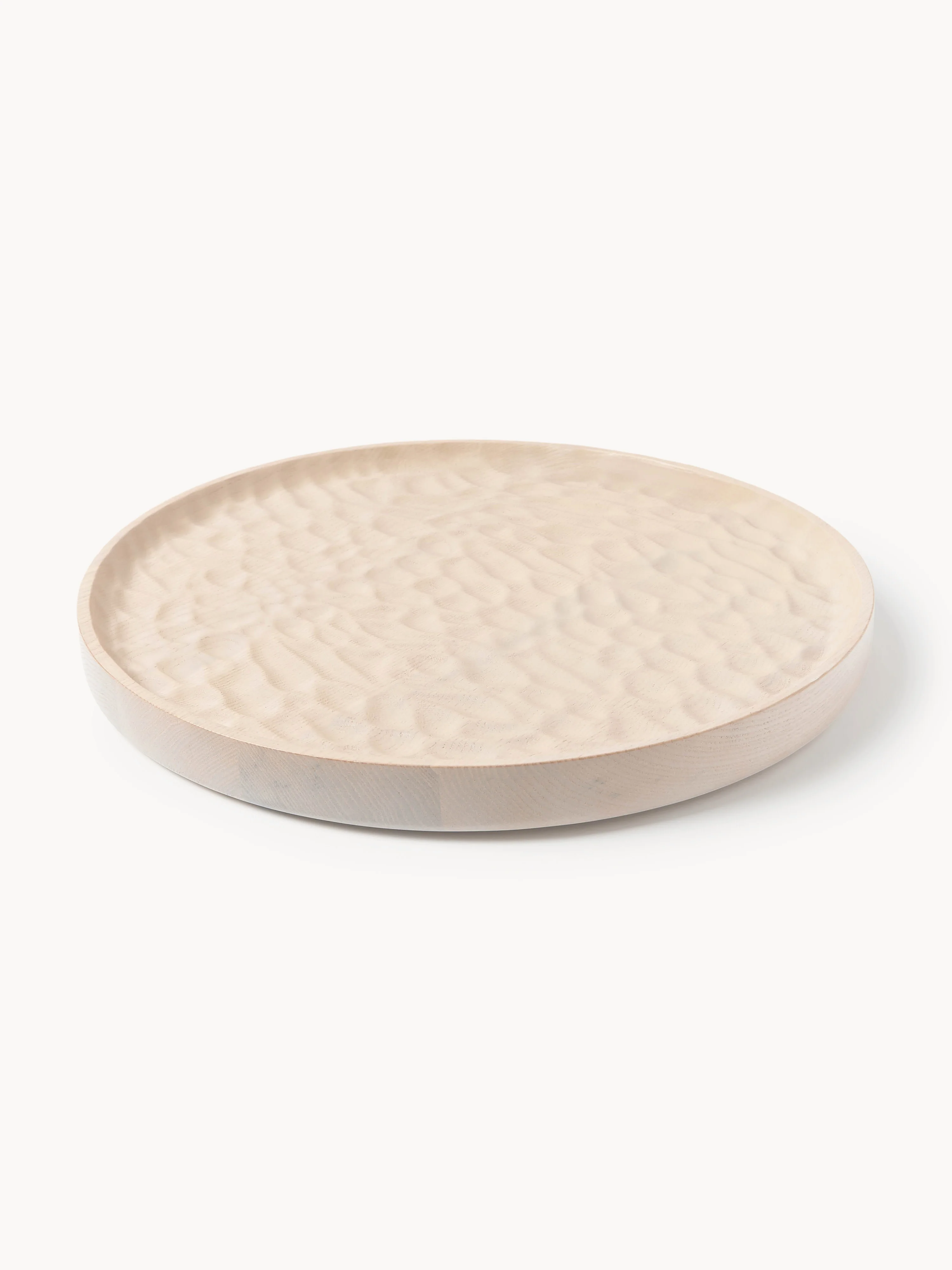 Decoratief dienblad Camila van essenhout, Ø 35 cm