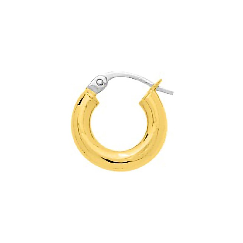 Créoles lisses Femme - Or 18 Carats - Diamètre 8mm