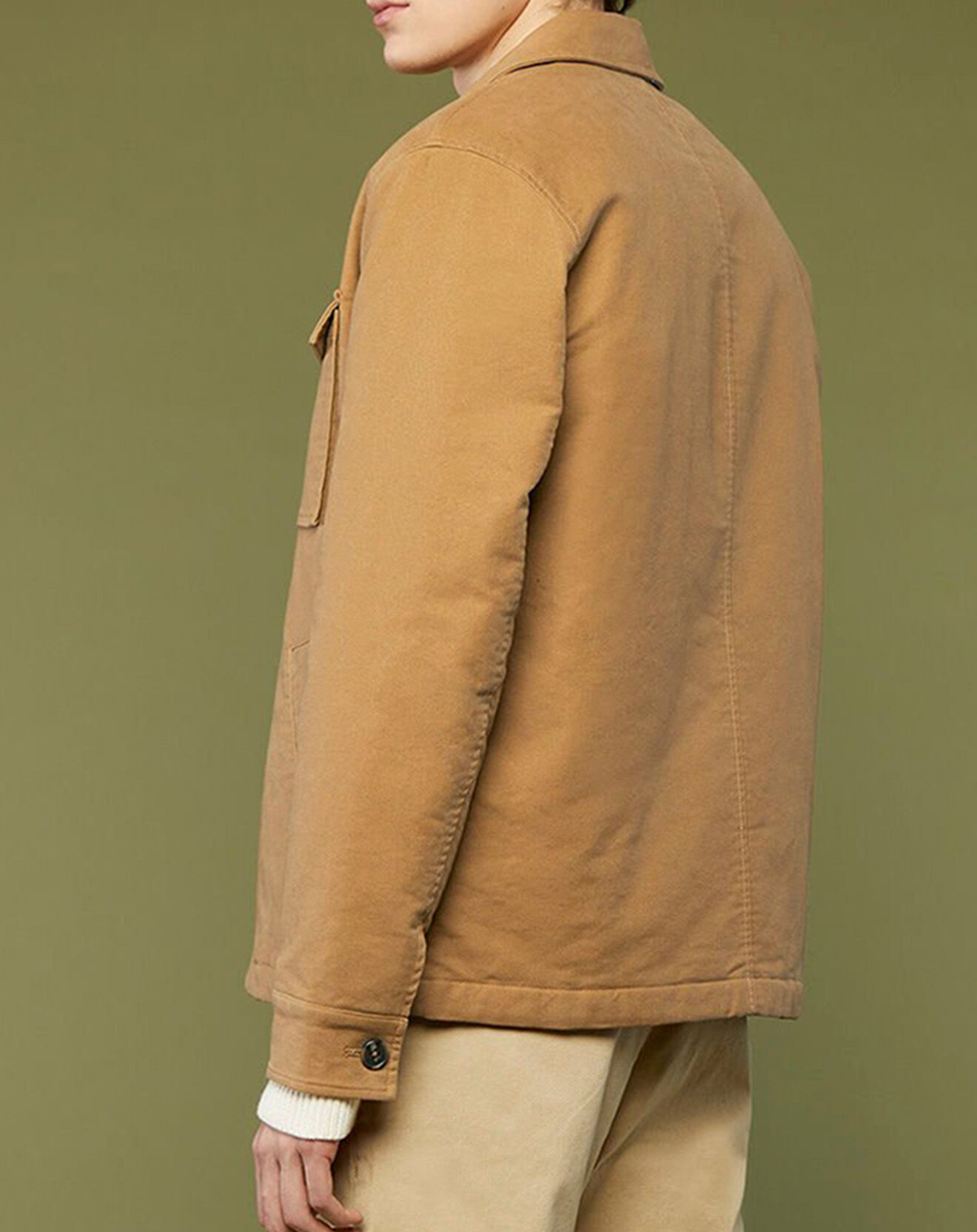 Galeries Lafayette Veste Maskin Moleskin camel