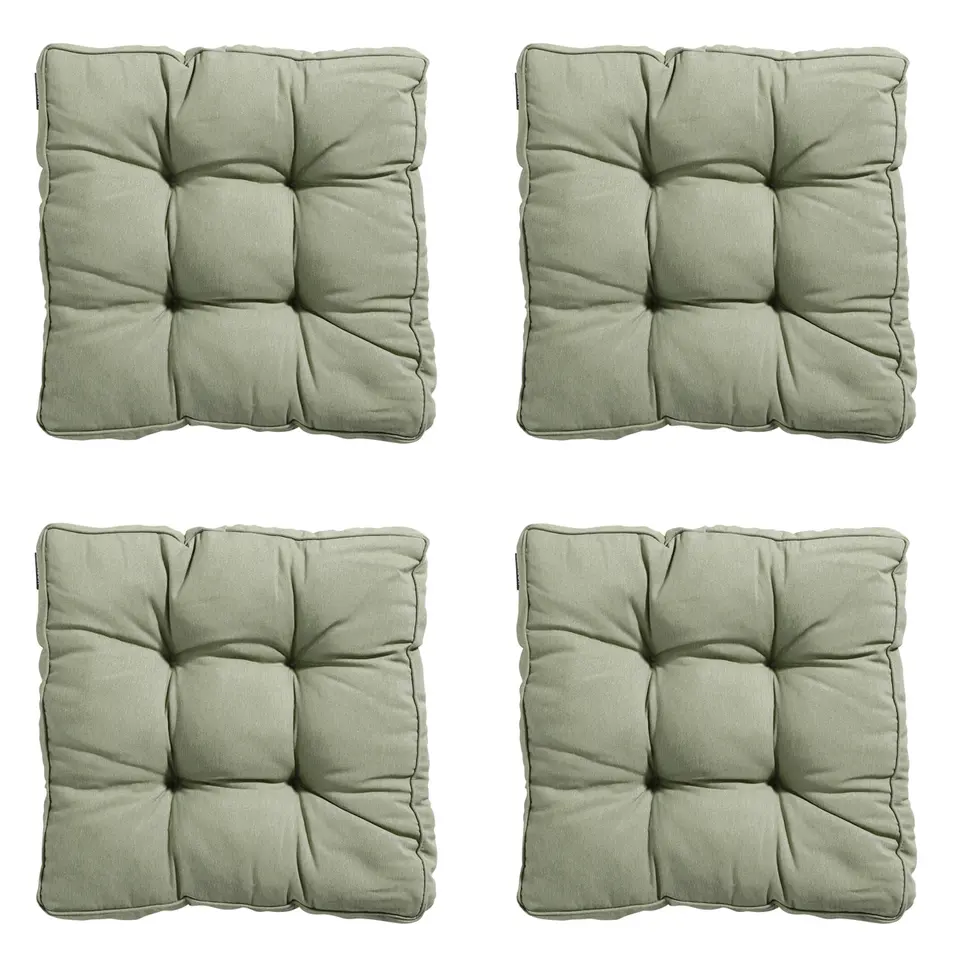 Madison - Zitkussen Florance Panama sage - Ca. 47x47 cm - Set van 4