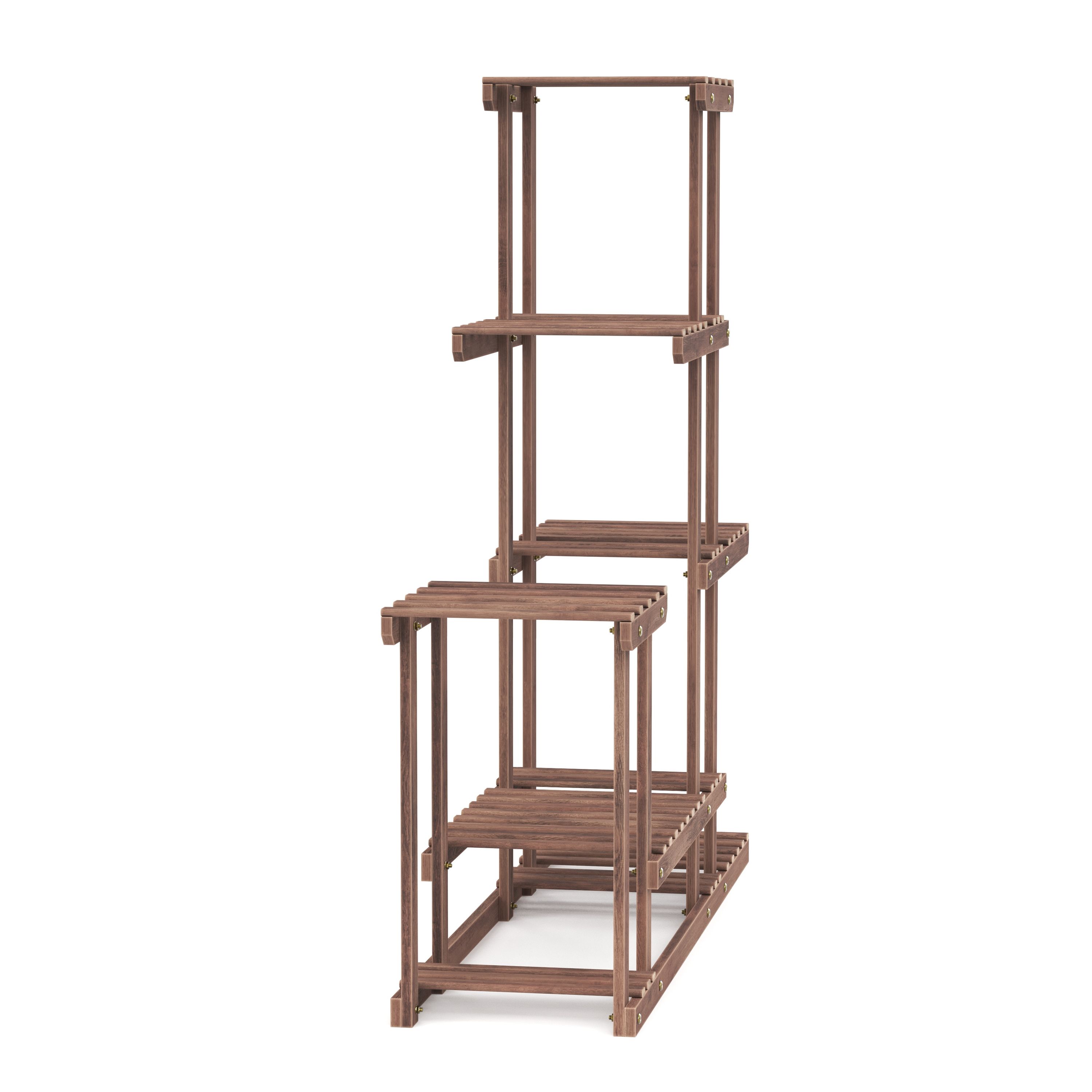 Pflanzenregal Holz 97 x 25 x 96 cm natur
