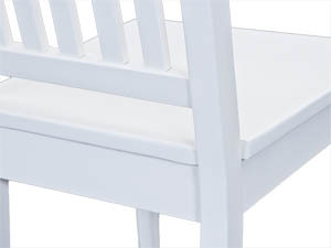 2er-Set Esszimmerstuhl WESTERLAND - weiß - Buche massiv