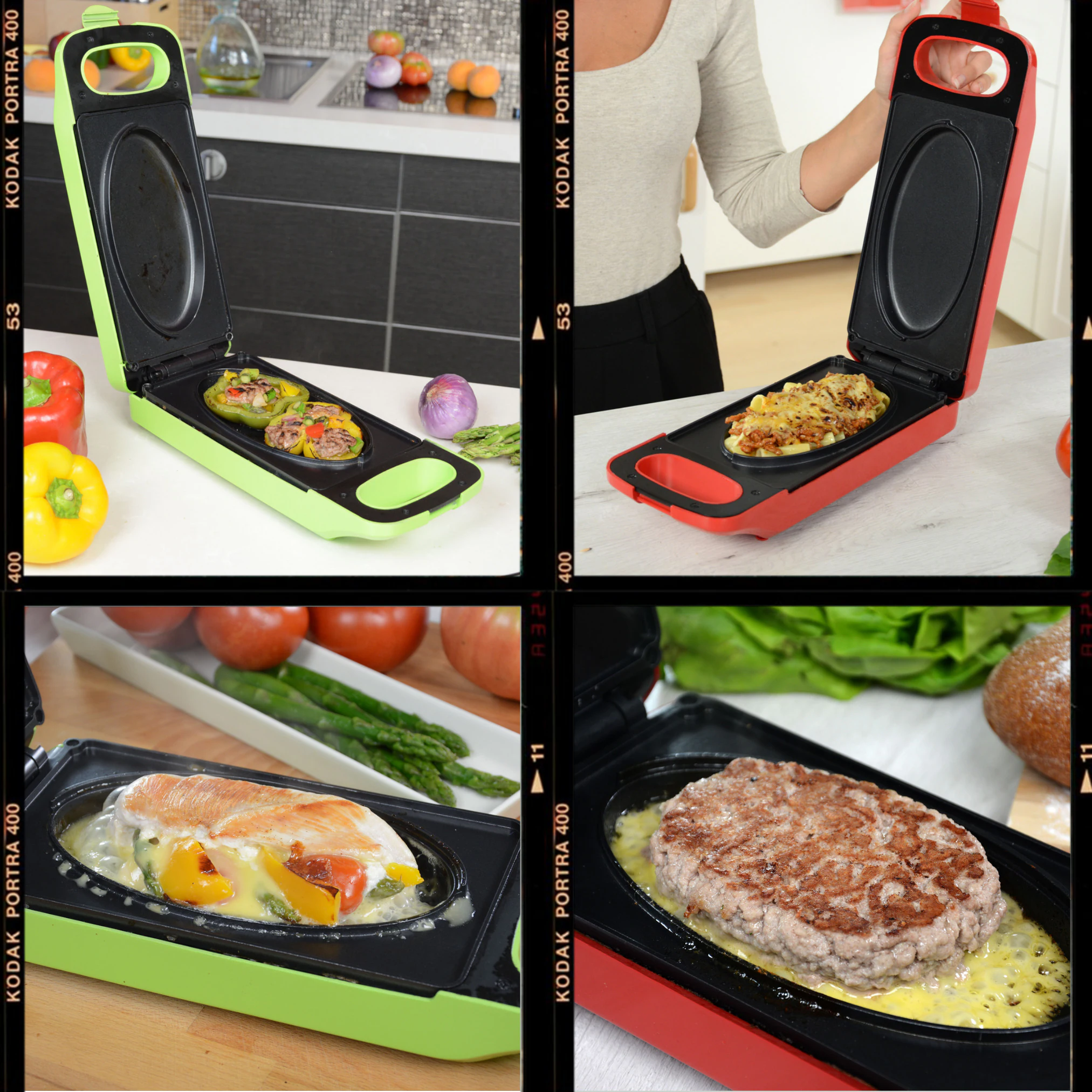 Best Direct® Multigrill - Kontaktgrill, 3in1 - Toasten, Backen, Grillen Express Cooker