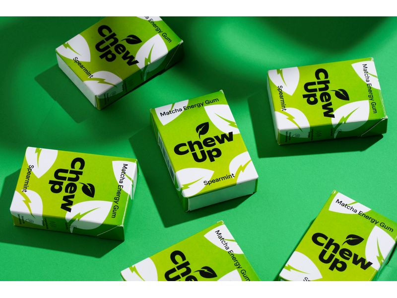 Chew Up Kaugummi Matcha & Mint 20 g Zuckerfreier Energiekaugummi mit Koffein aus «Die Höhle der Löwen»