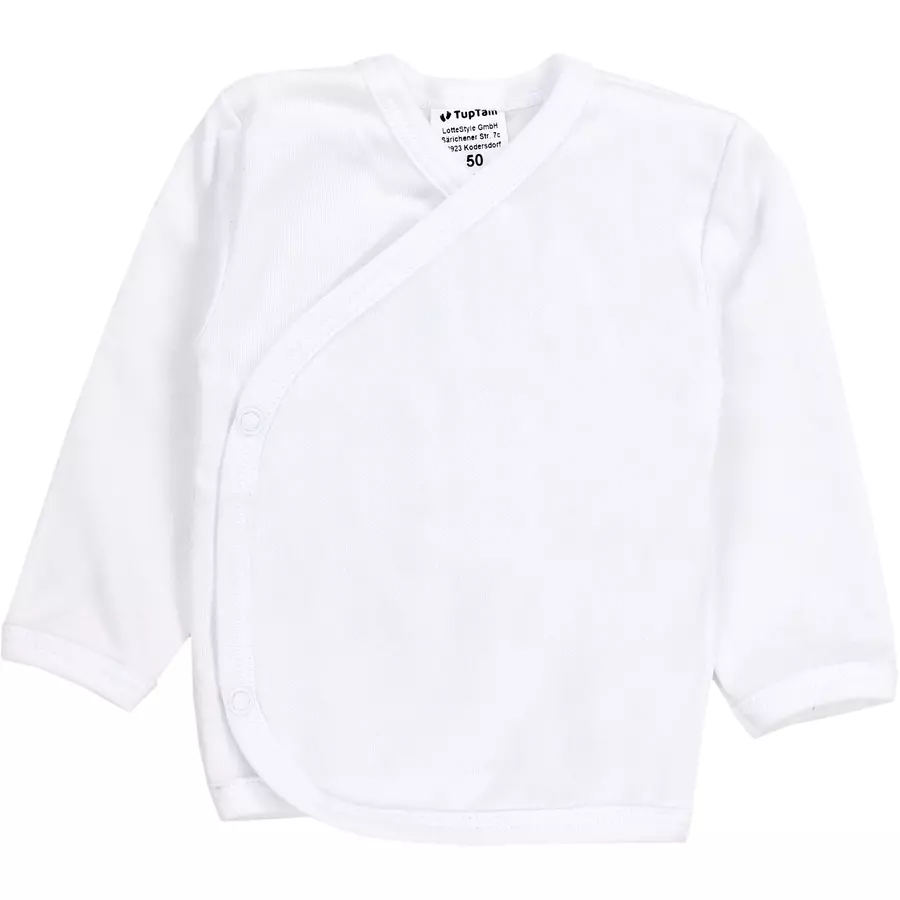 TupTam Baby Langarm Wickelshirt 5er Set grauweiß