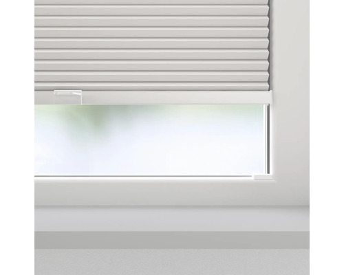 Soluna honingraat plisségordijn met zijspan, thermisch wit, 40x130 cm