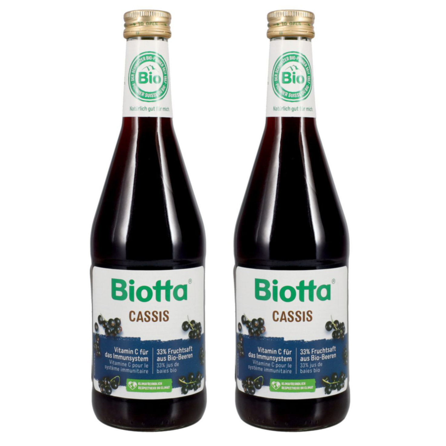 Biotta Fruchtsaft Cassis 2x 50cl -2x 50cl