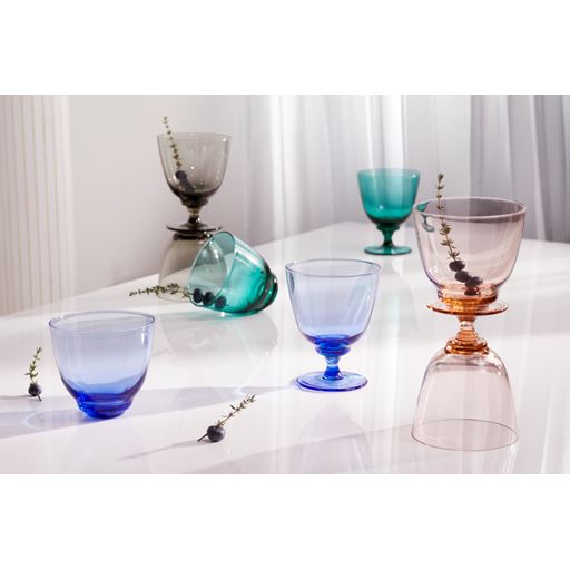 Holmegaard Flow Glas, Dark Blue, 35 cl