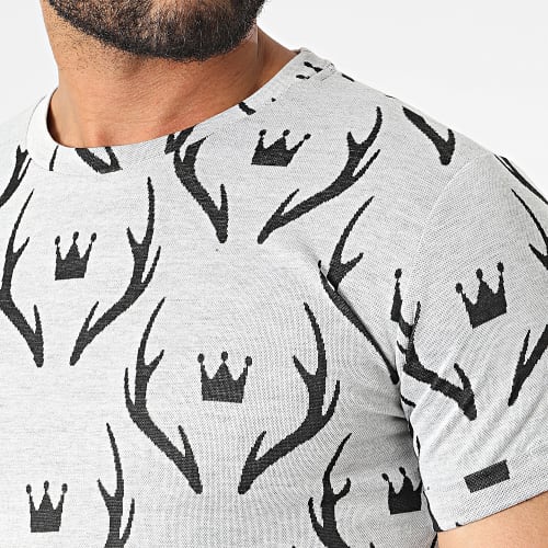 Tee Shirt Oversize DD79 Gris Chiné