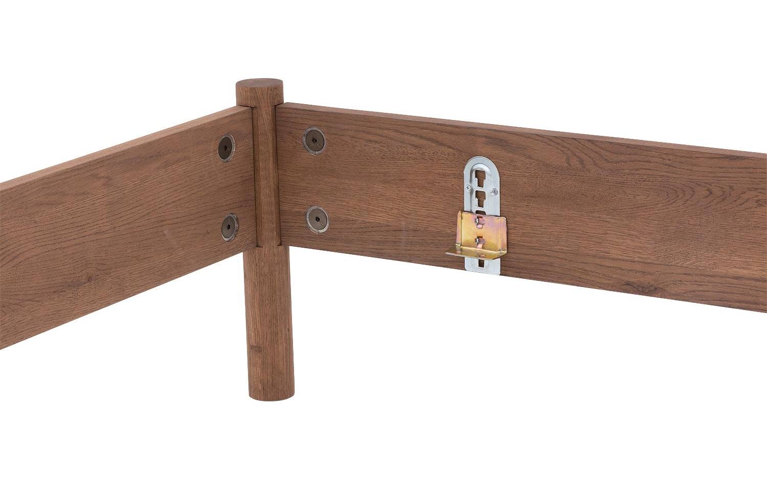 Goossens Bedframe Roll - 180 x 220 - Eiken soft touch lak notenkleur -