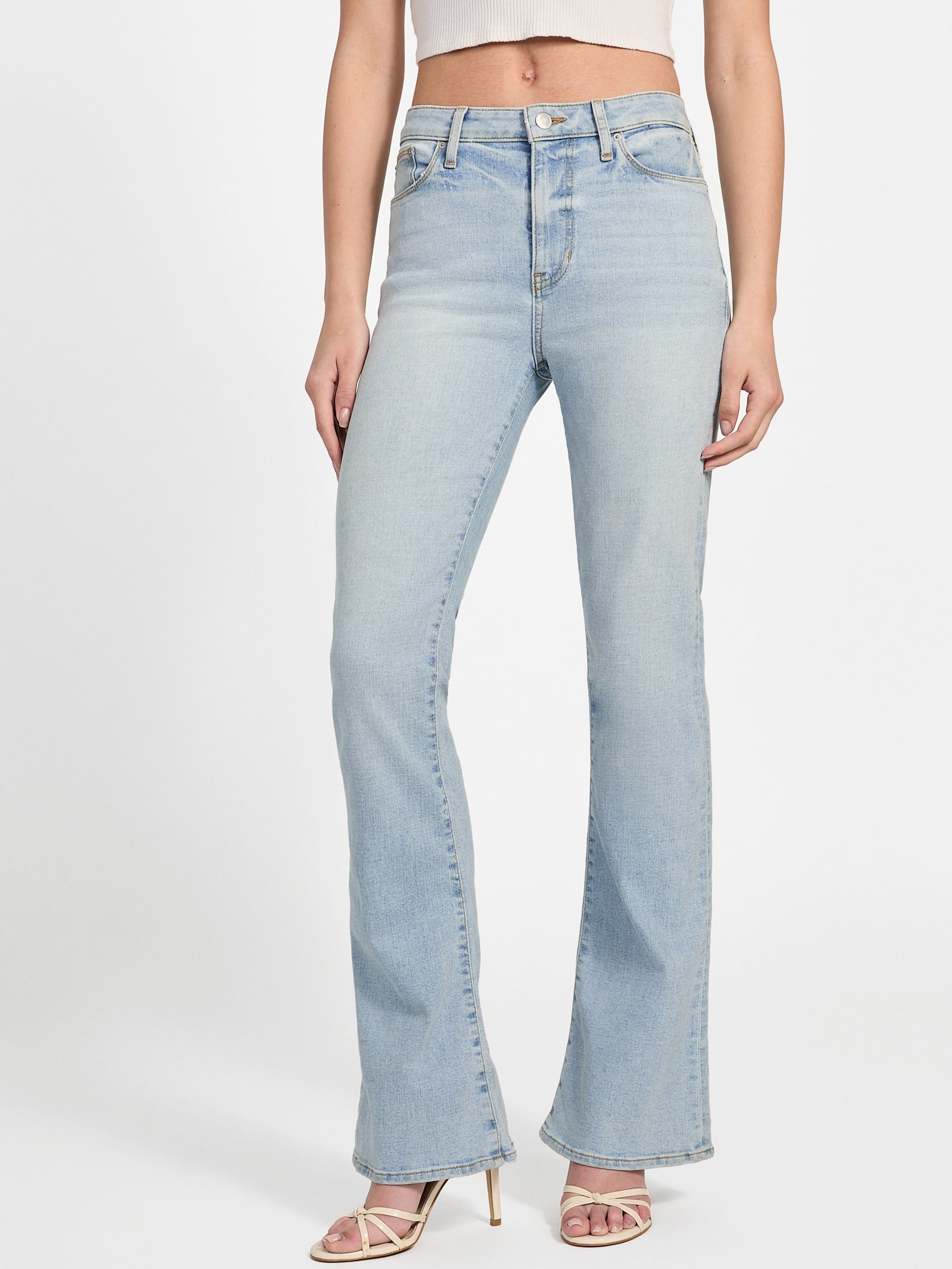 Calça jeans skinny flare sexy