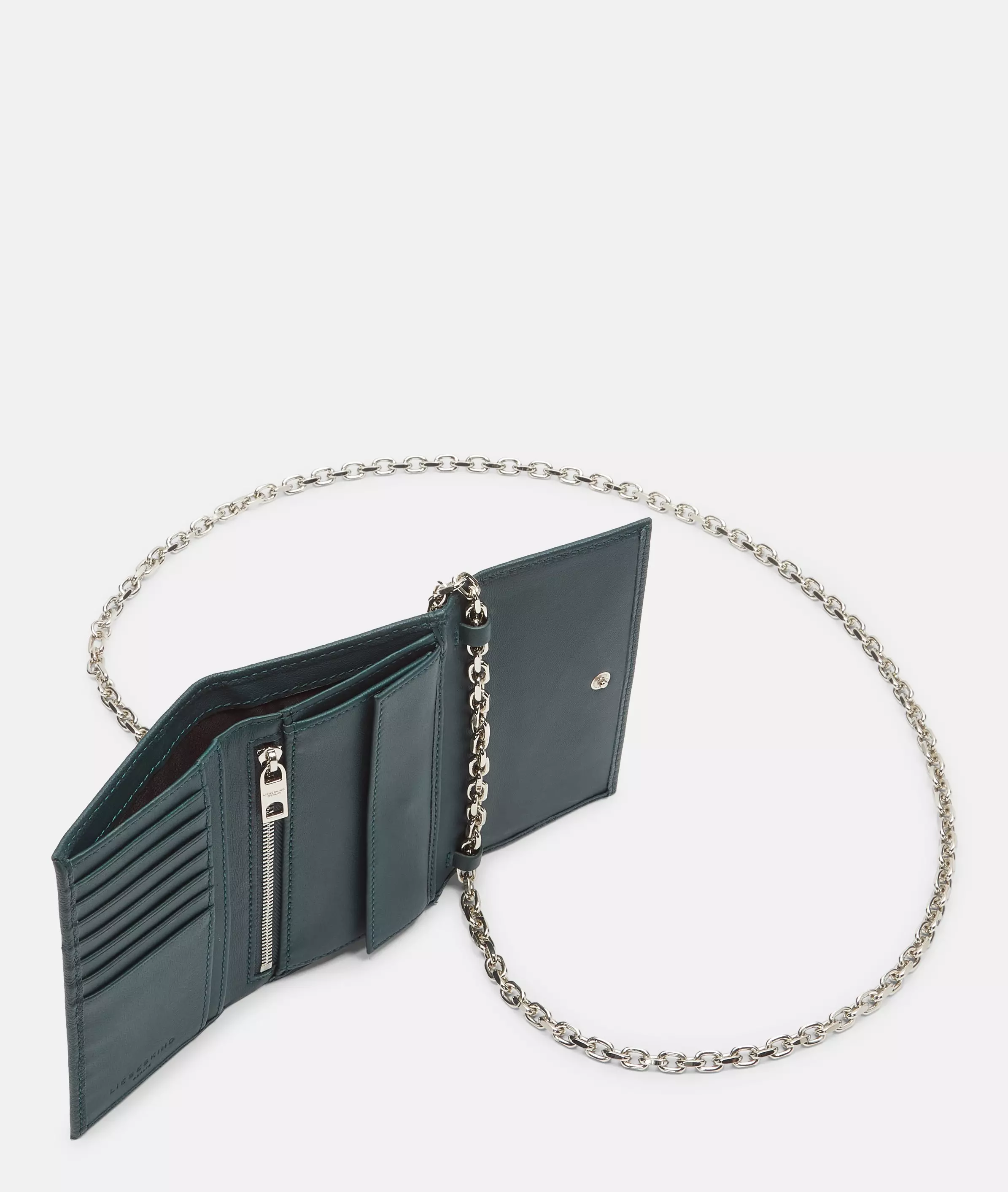 Malia wallet L Large wallet with chain strap made from cowhide