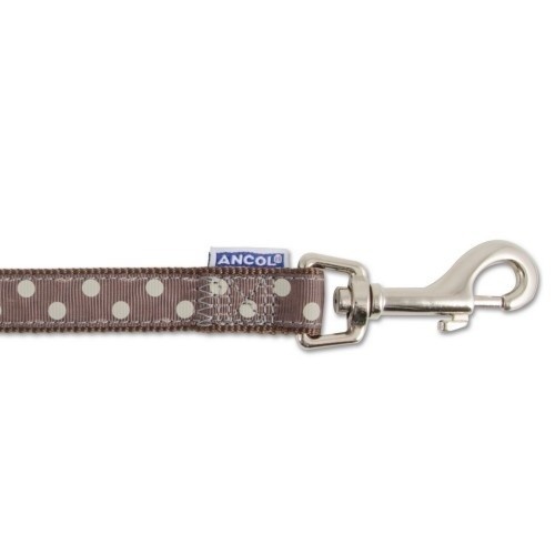 Guia para cães Indulgence Polka Dot, marrom