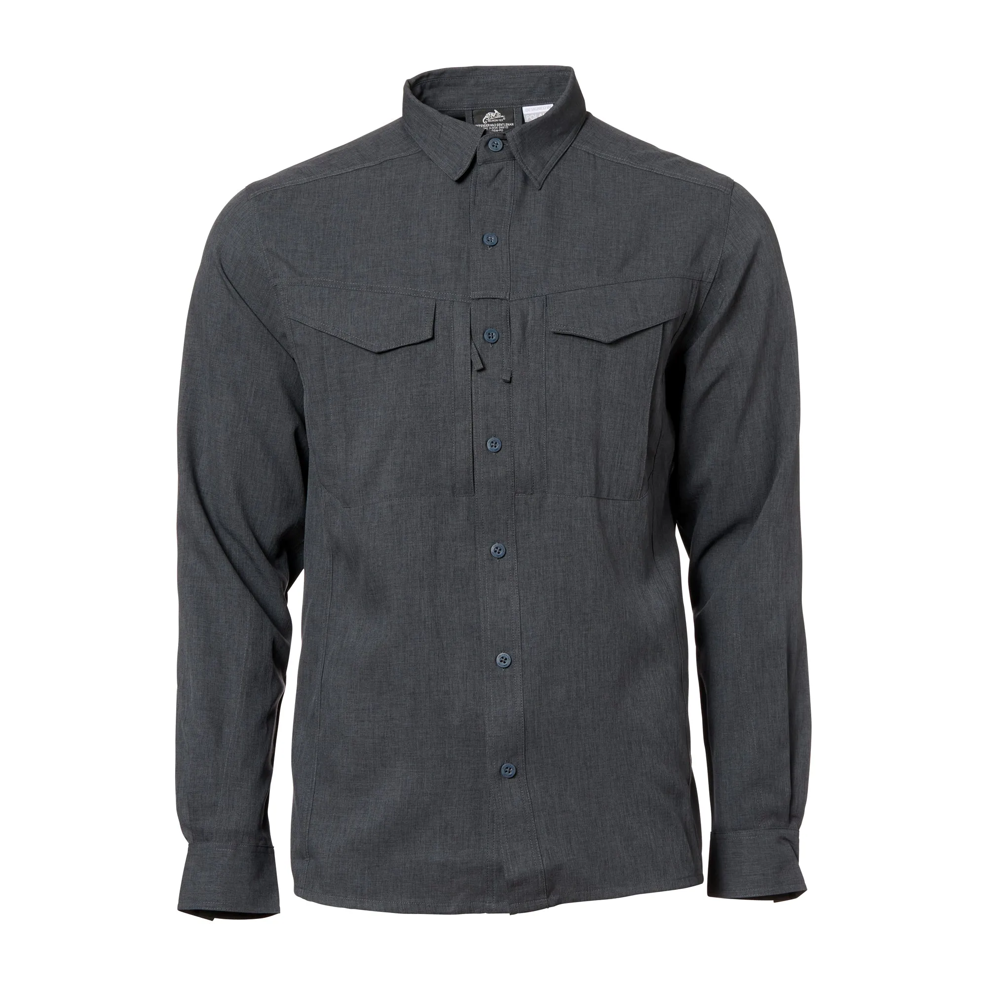 Helikon-Tex -  Helikon-Tex Hemd Defender MK2 Gentleman Shirt melange black grey