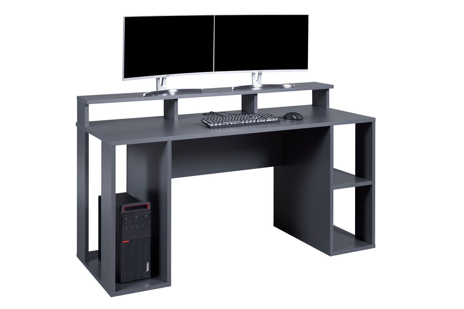 Gaming-Tisch Liam 160 x 91 cm Anthrazit