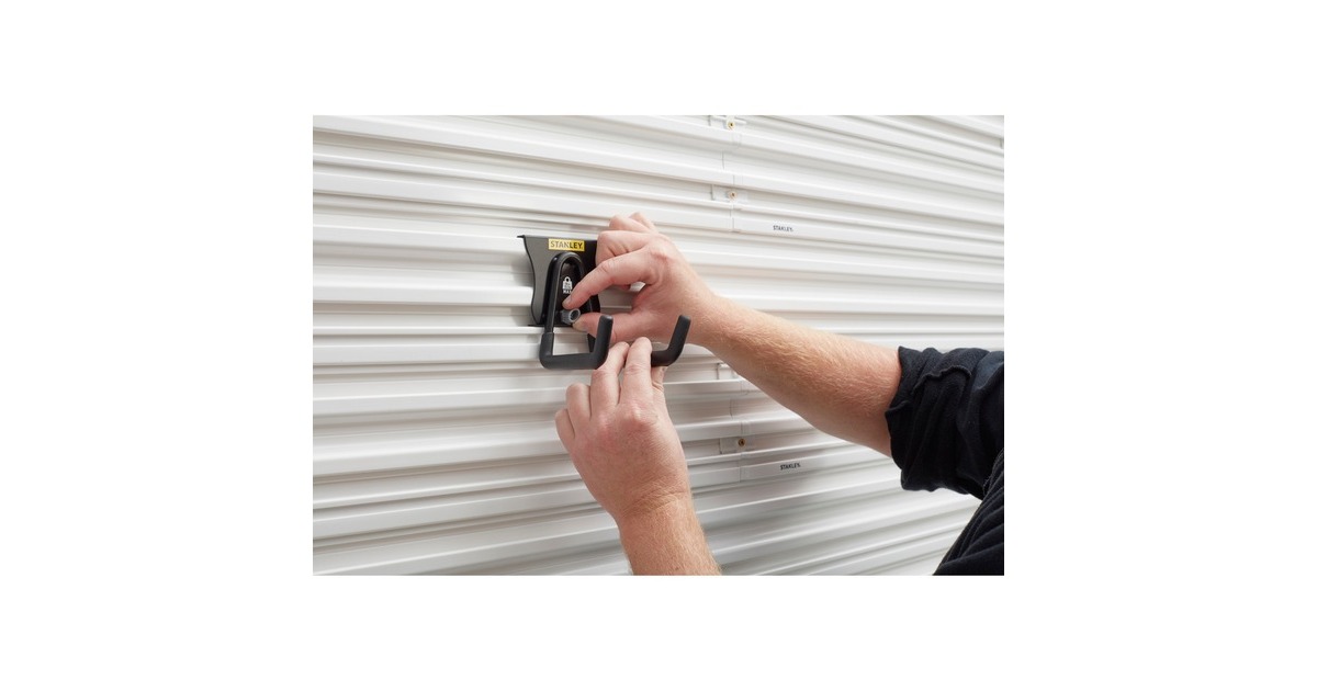 StanleyTrack Wall - Universele haak medium houder  (Zwart)