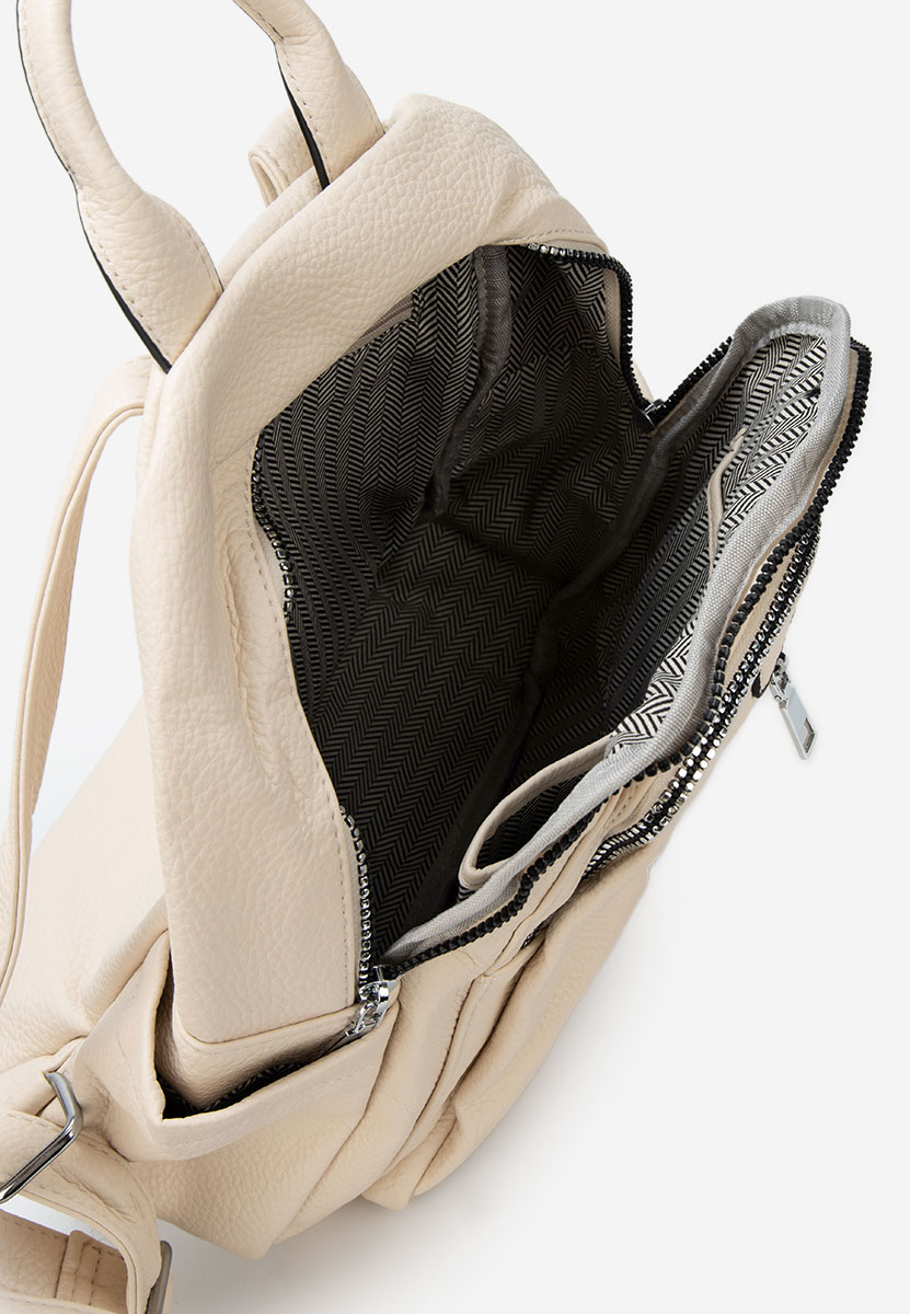 Sac à dos pour femme beige Yanaria