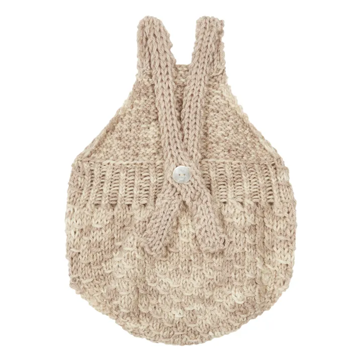 Silmu Knitting Barboteuse à Bretelles Mérinos Hunaja | Beige