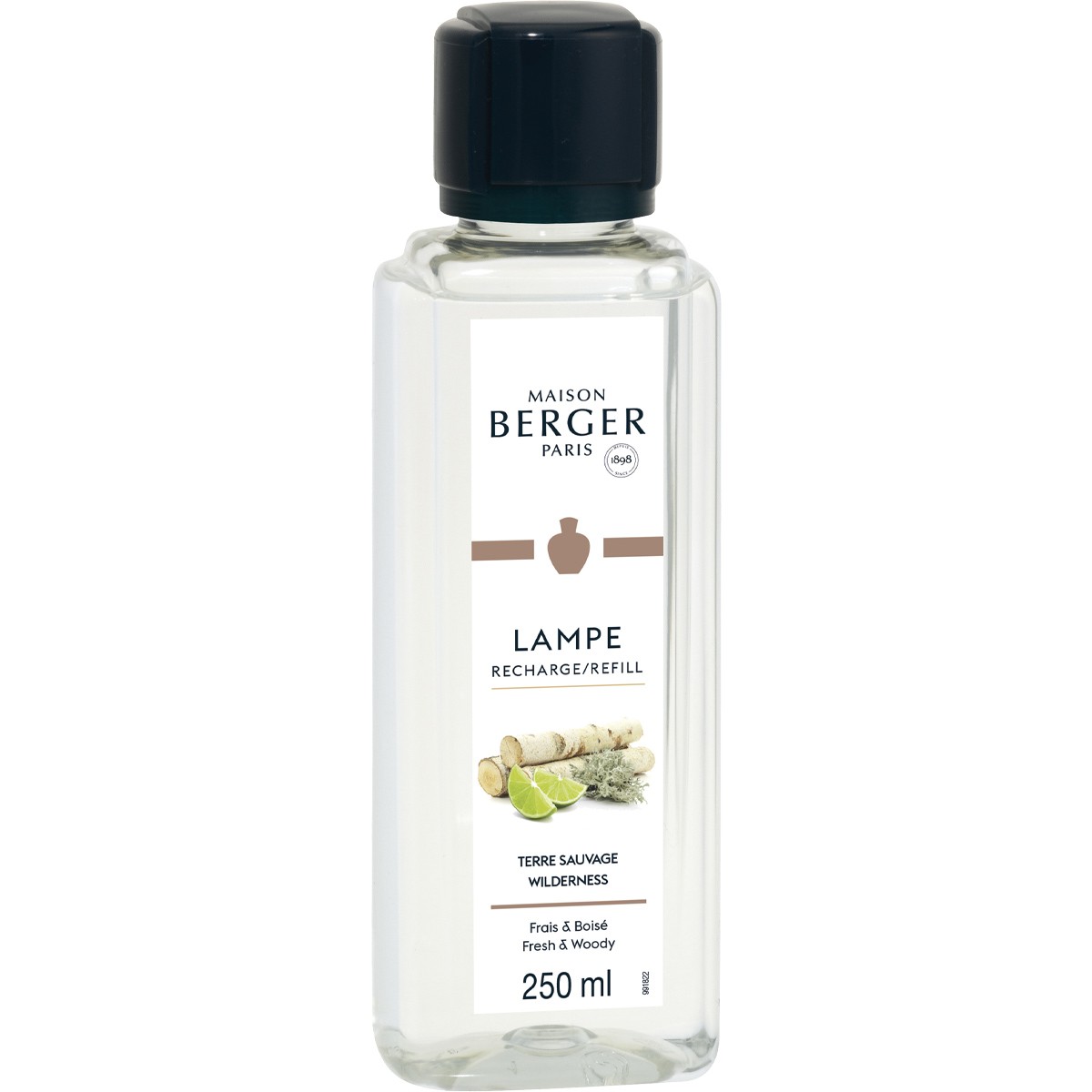 Coffret lampe à catalyse - Glacon Zebra - Terre sauvage - 250 ml
