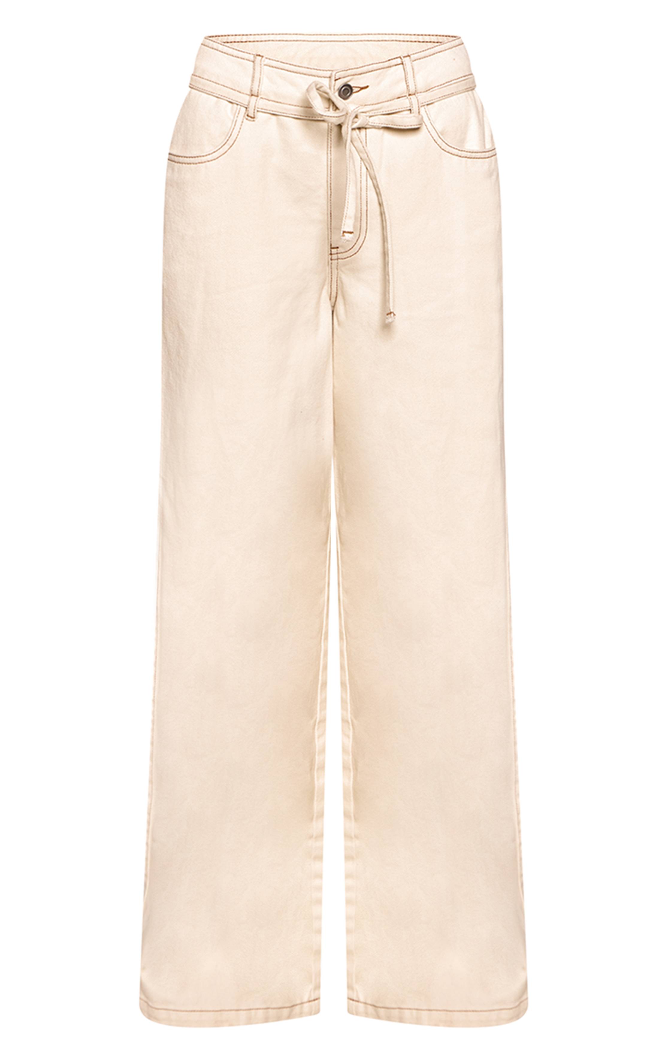 Ecru Jean Denim Taille Paper Bag