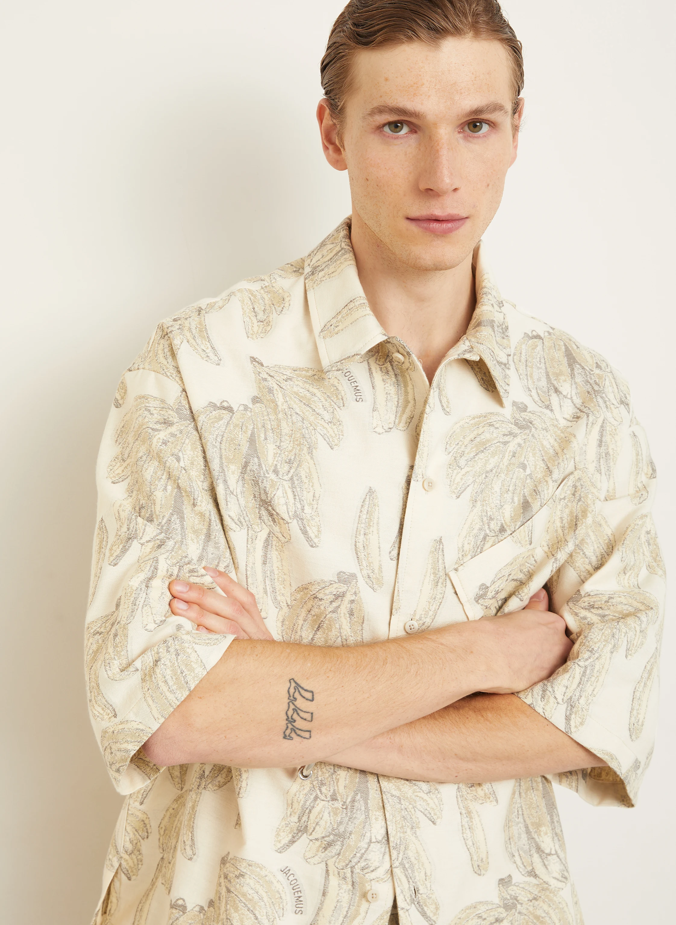 JACQUEMUS Kurzarm-Hemd LA CHEMISE ALOE Comfort Fit