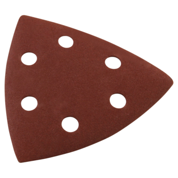 GAMMA schuurpapier delta 93x93 K240 klittenband 6 stofgaten 6 st.