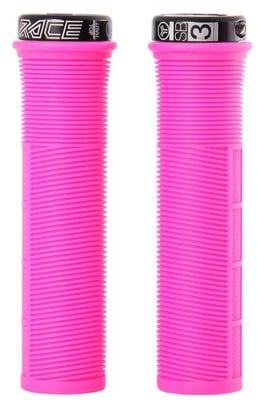 Paire de Grips Lock on SB3 Race EN Rose / Noir
